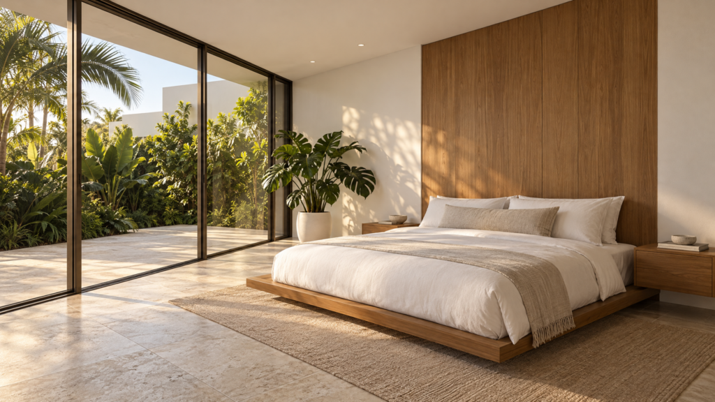 Sangano, quarto com jardim