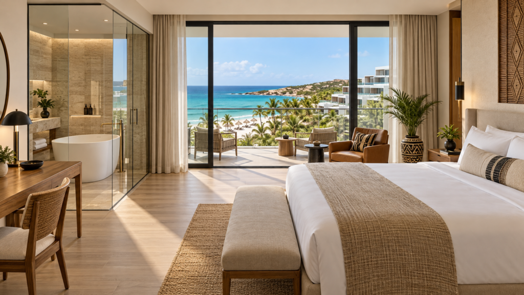 Sangano, quarto de hotel com varanda