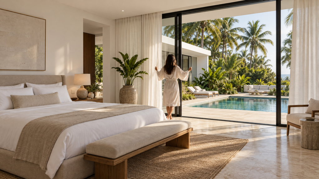 Sangano, quarto com piscina